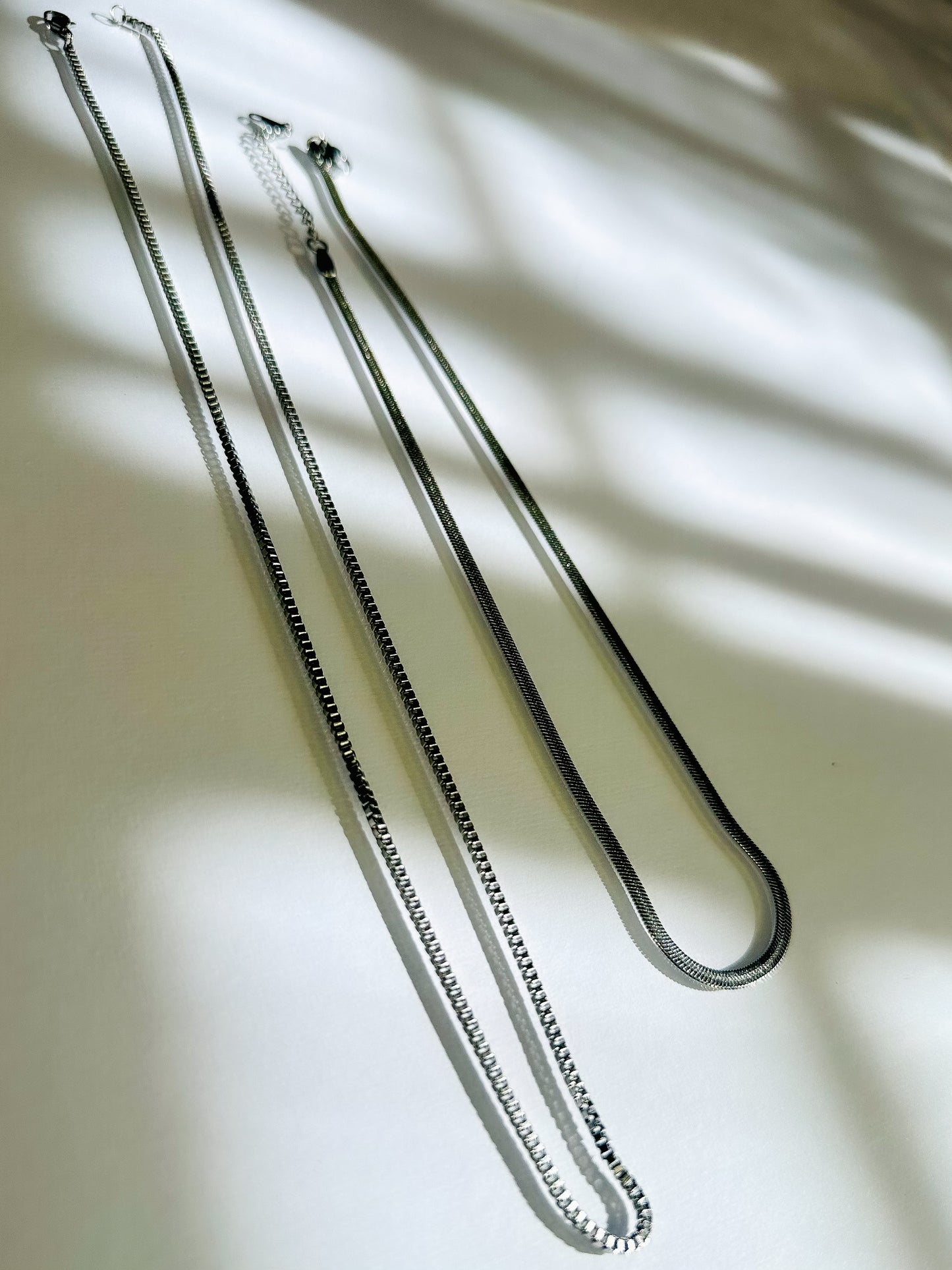 Glaïeul Silver Necklace Set