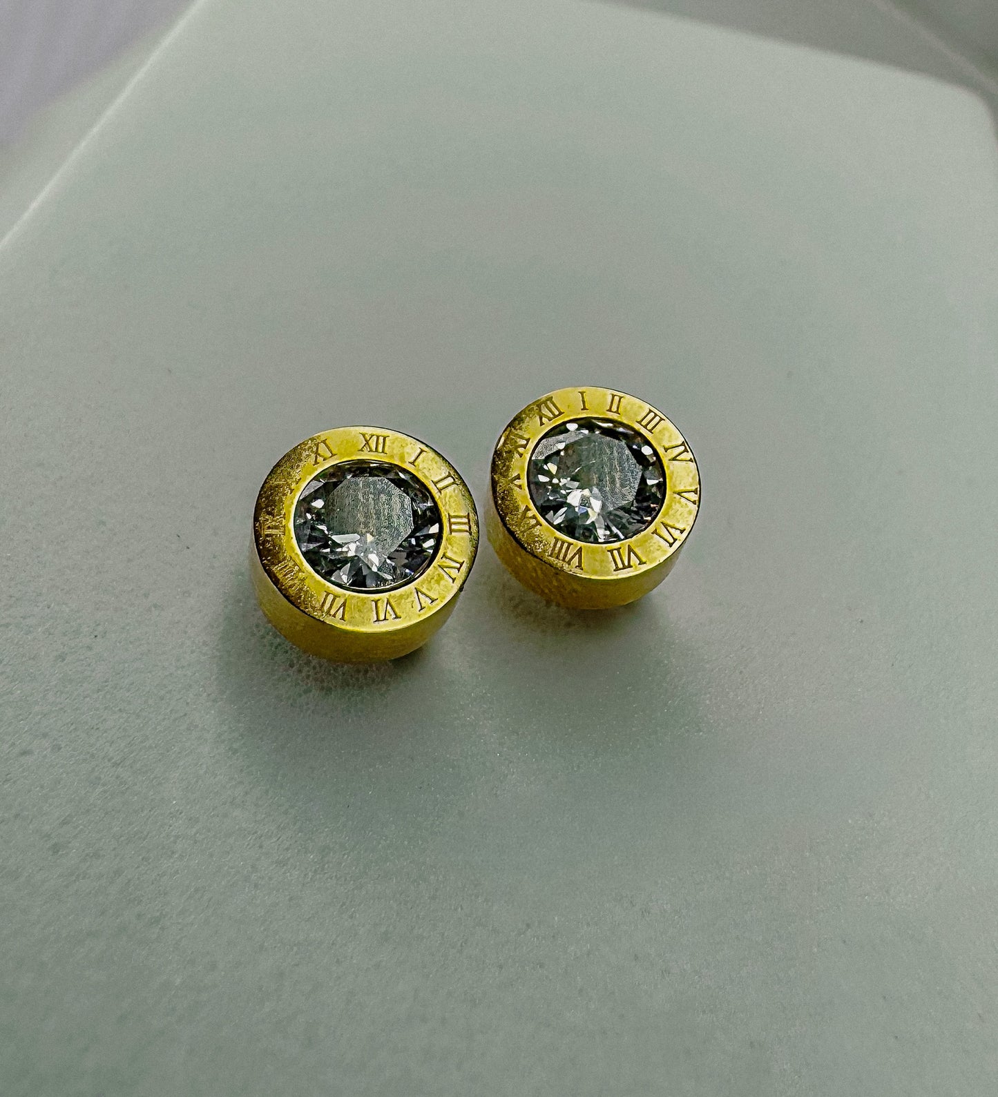 Delonix Rhinestone Stud Earrings