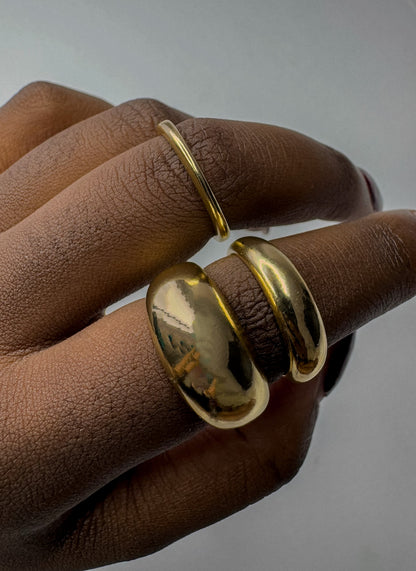 Kalanchoé adjustable Stackable Rings Set