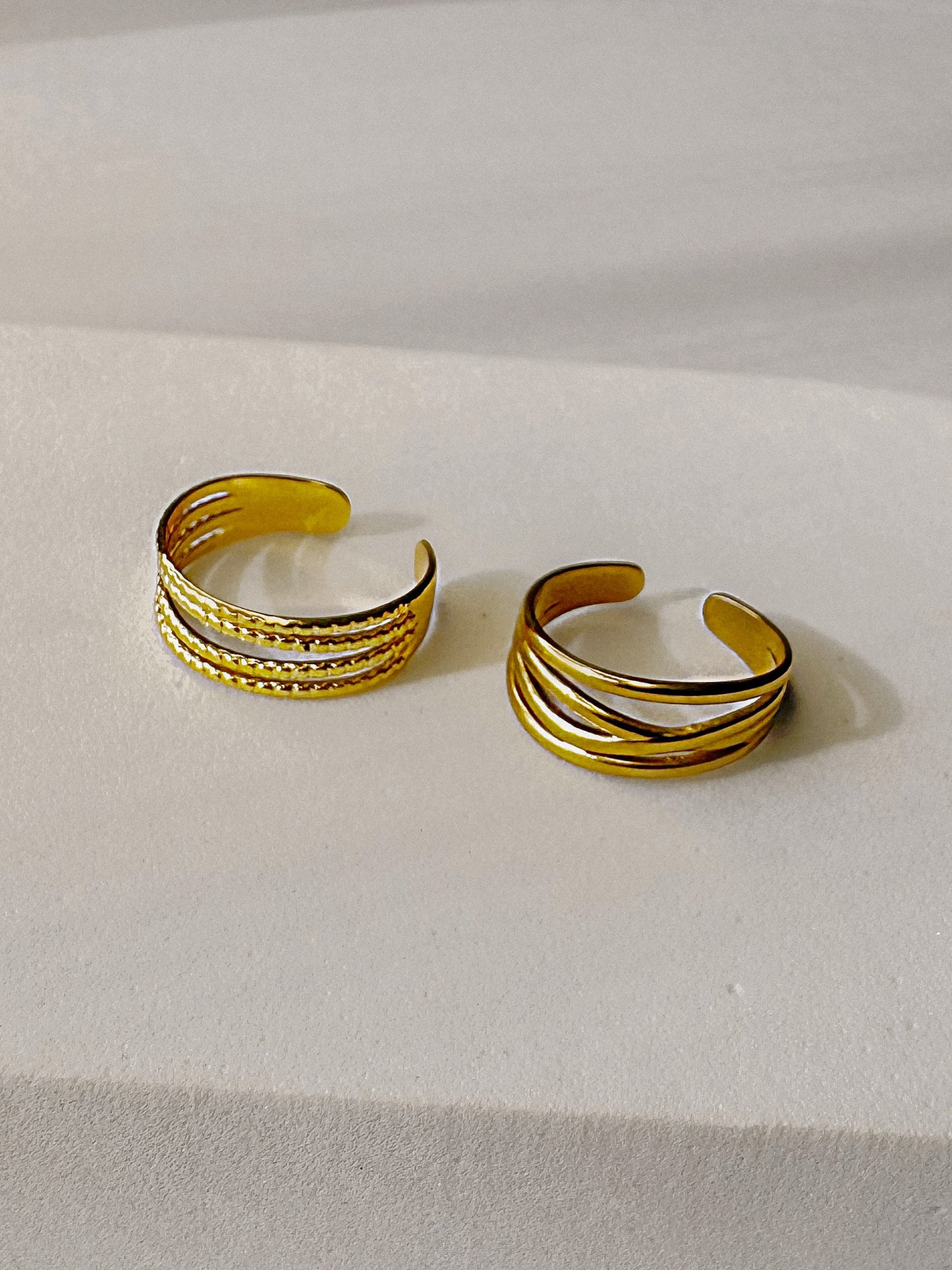 Echeveria adjustable ring set