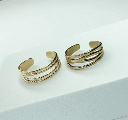 Echeveria adjustable ring set