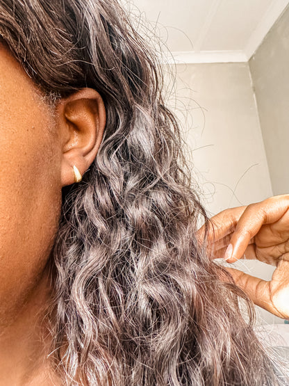 Laurier-rose Gold Drop Earrings