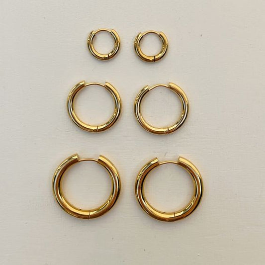 Molène Round Earrings - Gold